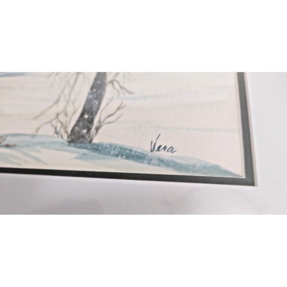 Original Water Color by Vera Dyck "Center Lake" Hastings Highlands Ontario 90's - Picture 4 of 12